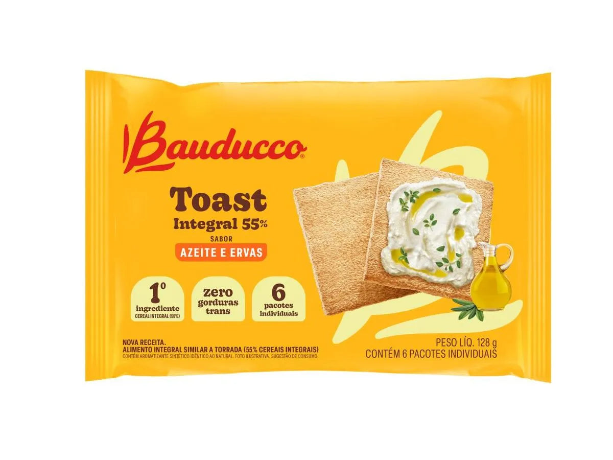 Caixa Bauducco Toast Azeite 128g 24 und.