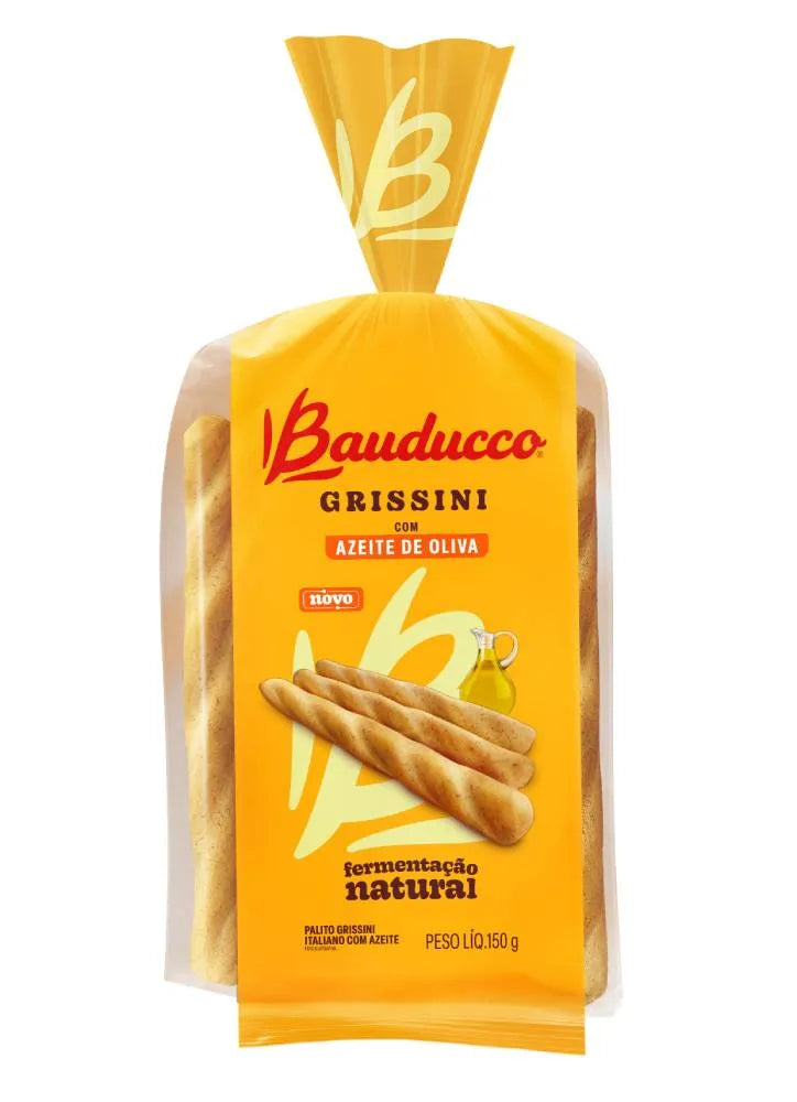Caixa Bauducco Grissini Azeite Oliva 150g 16 und.