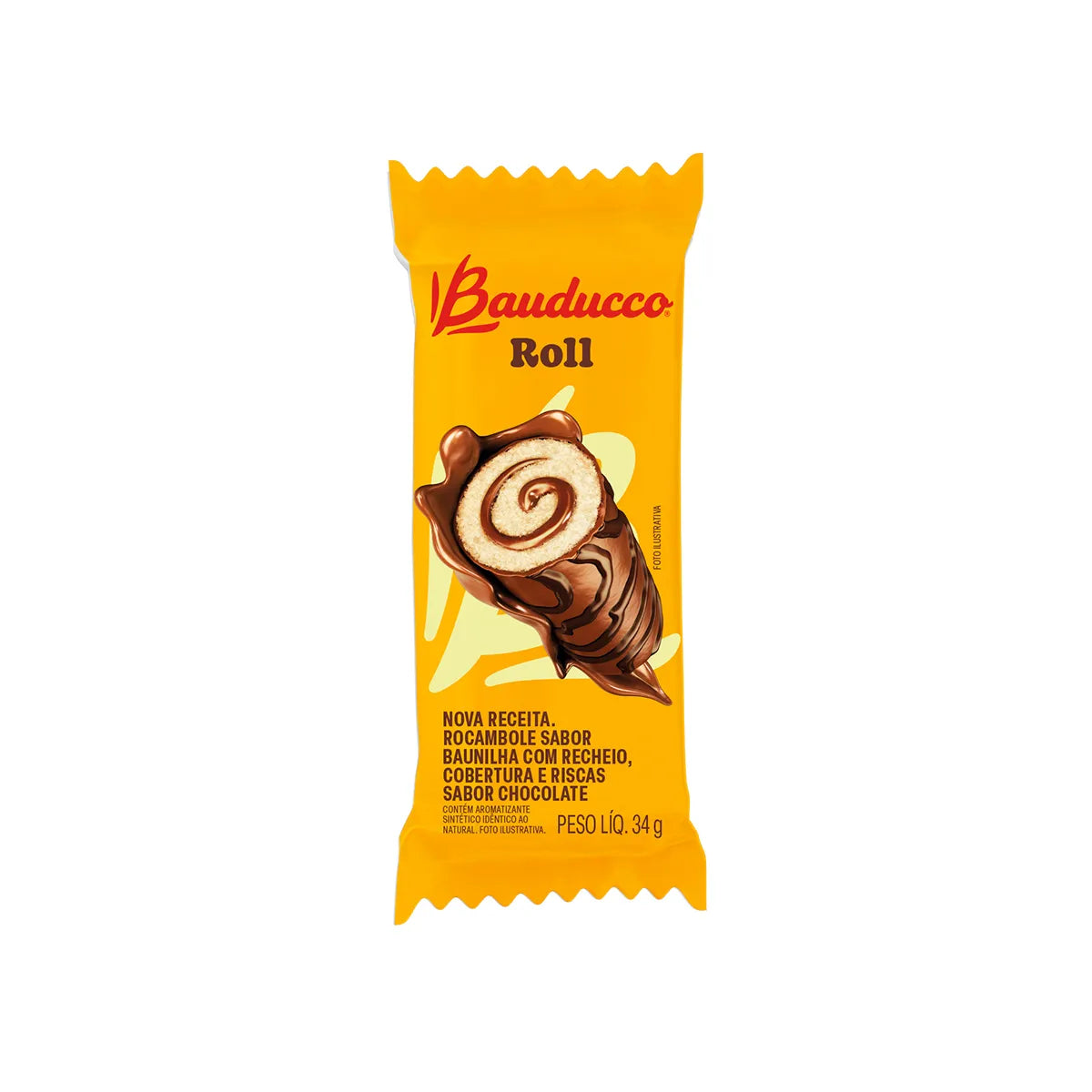 Caixa Bauducco Roll Chocolate 34g 50 und.