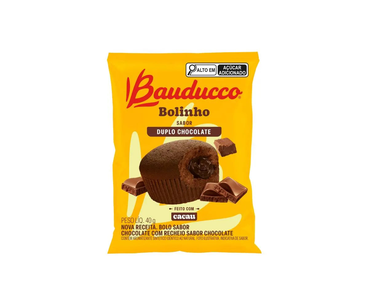 Caixa Bauducco Bolinho Duplo Chocolate 40g 72 und.