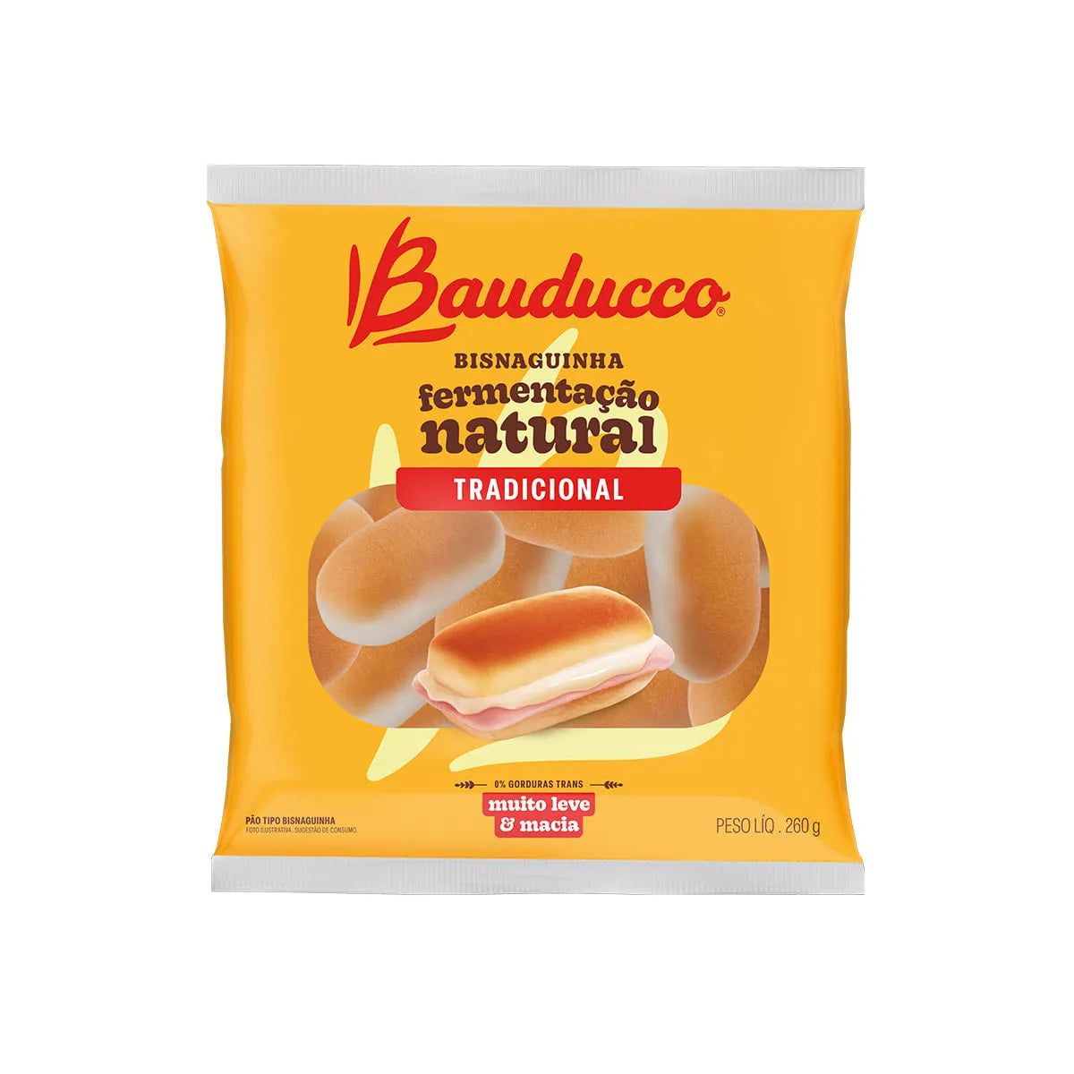 Caixa Bauducco Bisnaguinha 260g 9 und.