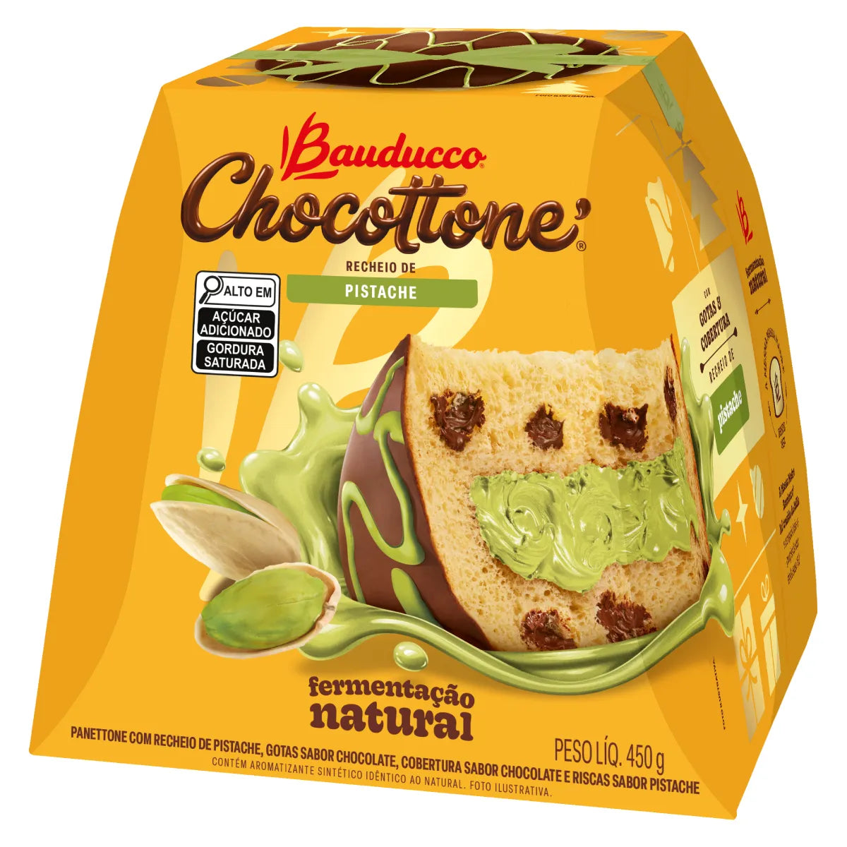 Chocottone Bauducco  Recheio de Pistache 450g