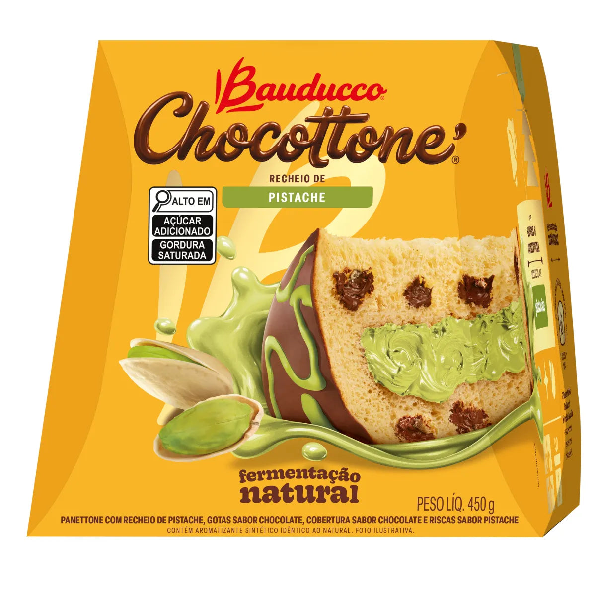 Chocottone Bauducco  Recheio de Pistache 450g